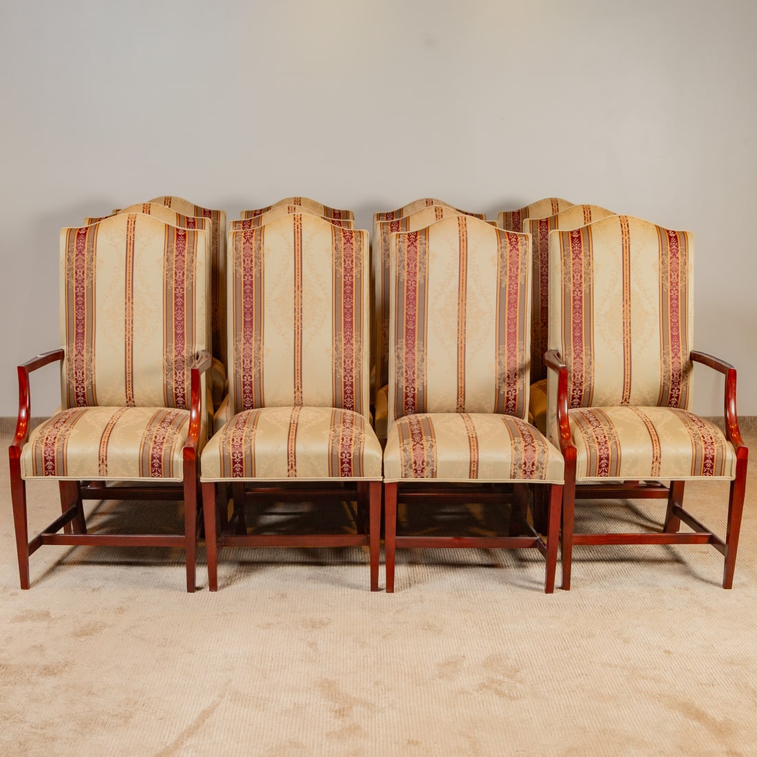 Set of 12 Traditional Style Dining Chairs (1 of 4)