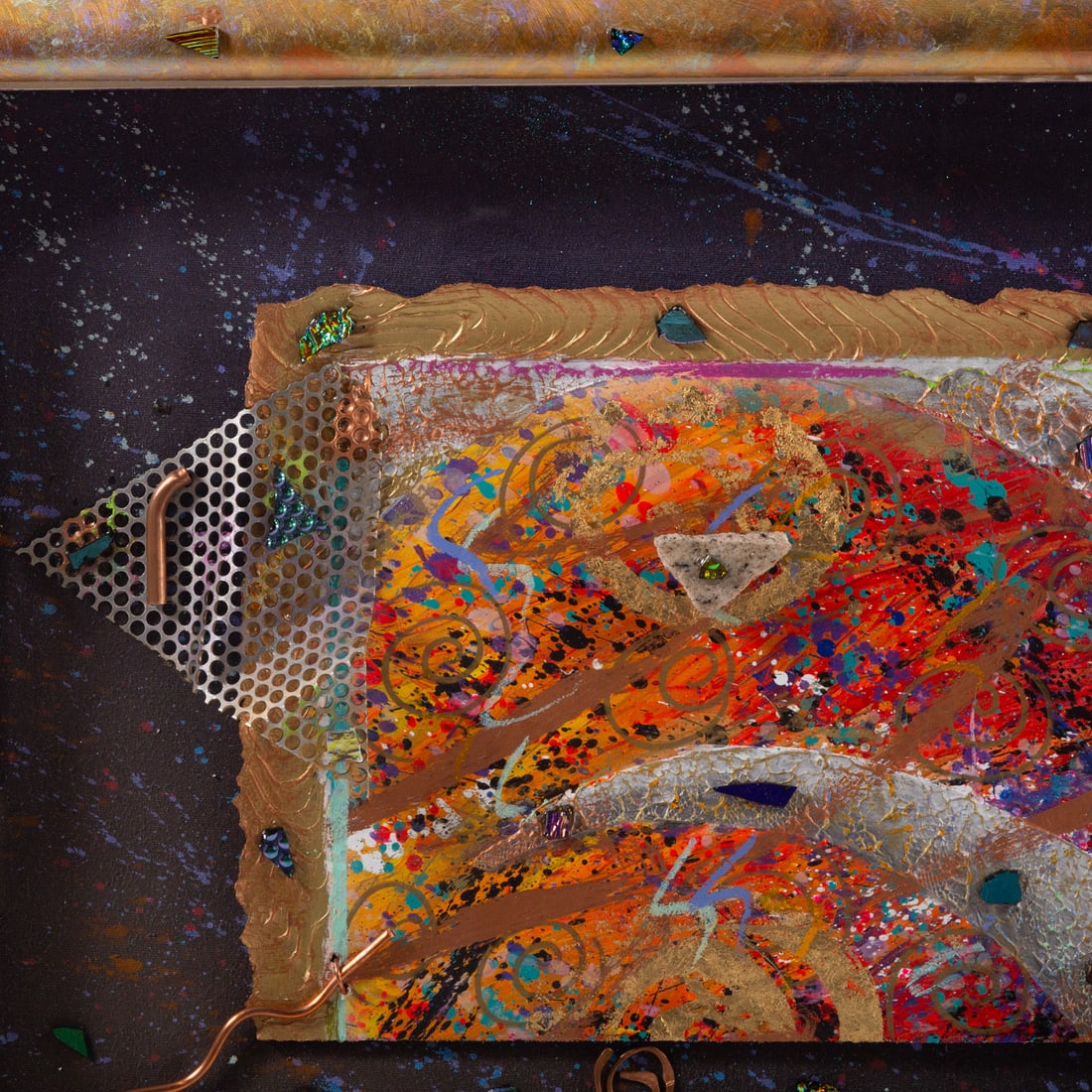 Justin Coppersmith. Abstract Assemblage, mixed media - 3