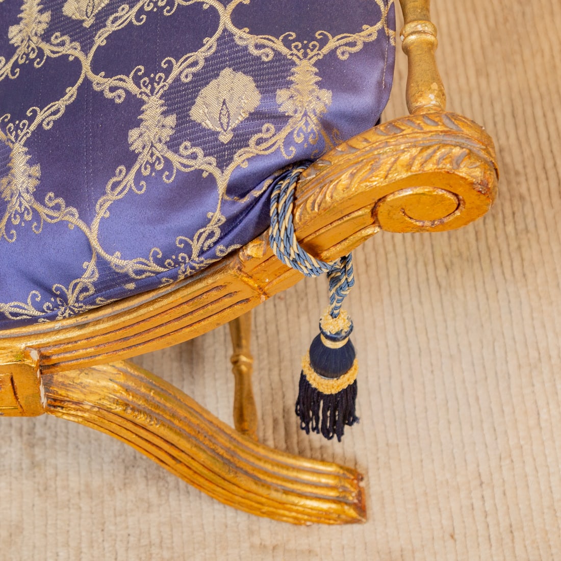 Regency Style Cerule Form Bench - 2