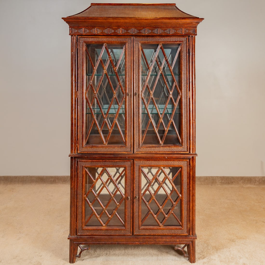 Chinese Style Bamboo Display Cabinet (1 of 7)