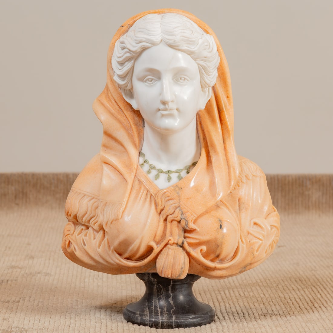 Mixed Marble Bust of an Ancient Roman Matron (1 of 4)
