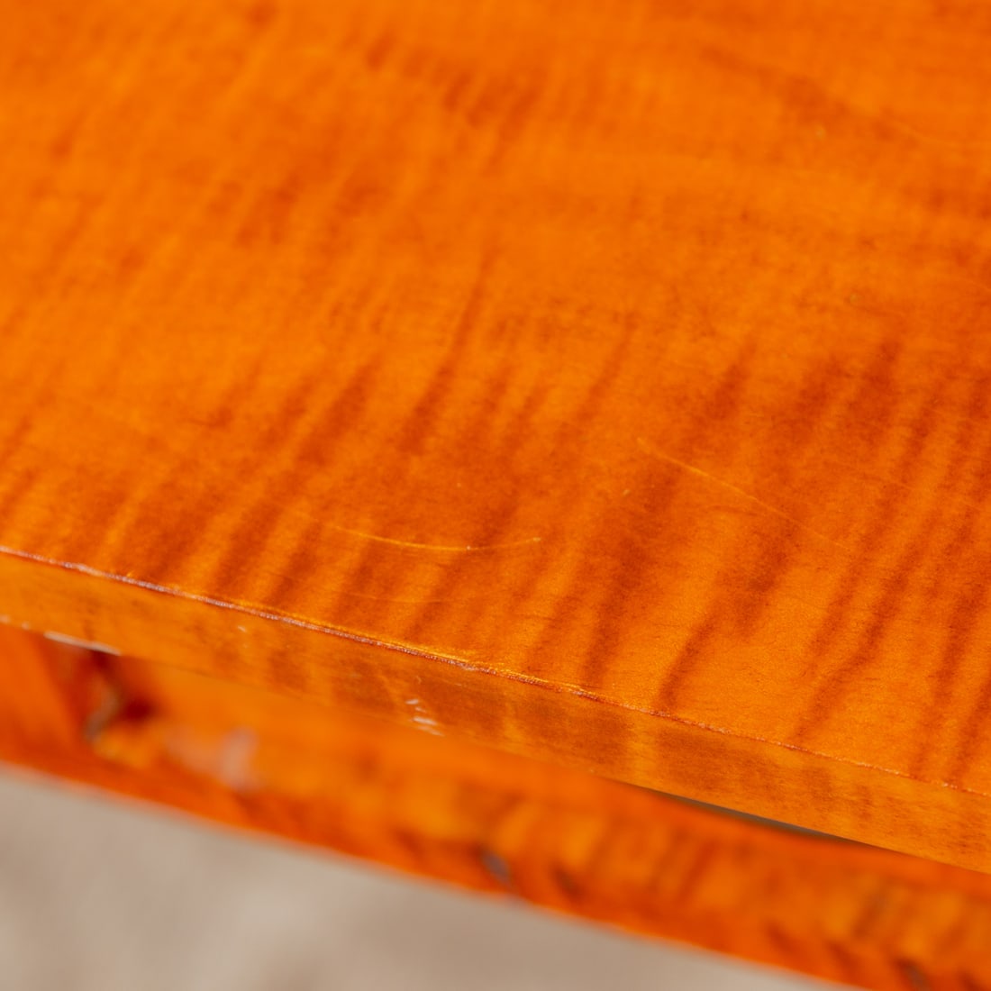 Jacobean Style Tiger Maple Console Table - 4