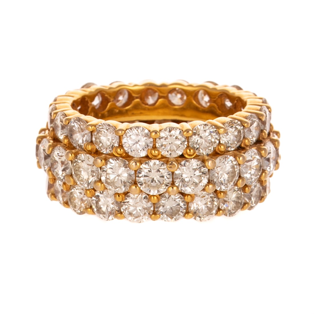 A Three Row 16.00 ctw Diamond Eternity Band in 18K (1 of 3)