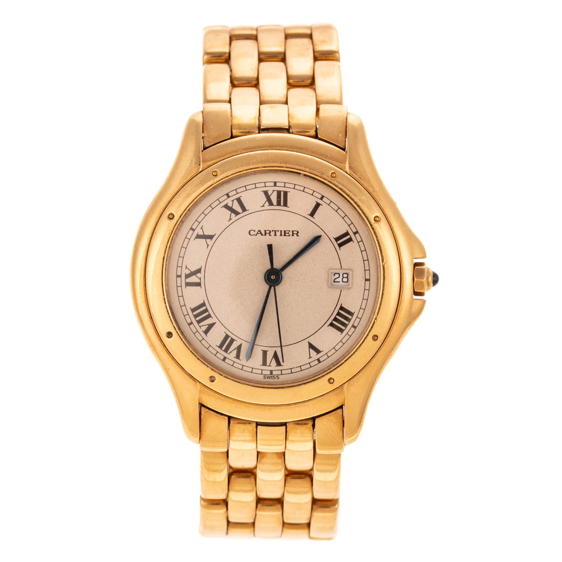 A Cartier Cougar Figaro Wrist Watch in 18K (1 of 5)