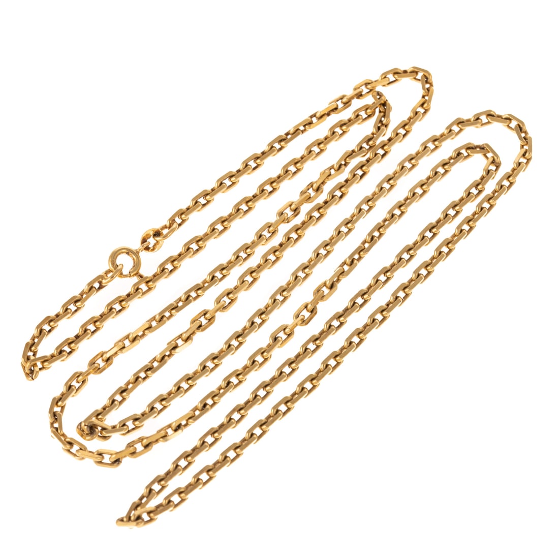 A 30 in. Flattened Cable Link Chain in 14K (1 of 4)