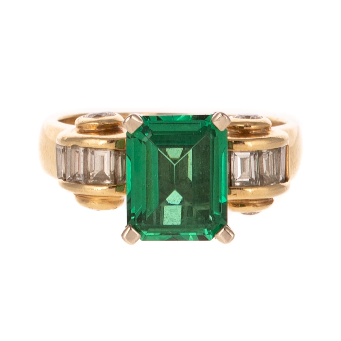 A Gemstone & Diamond Cocktail Ring in 14K (1 of 6)