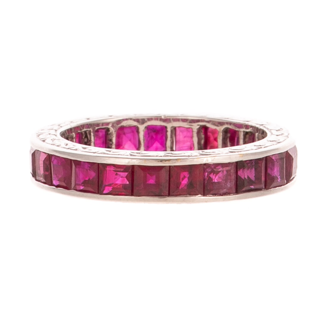 A Burmese Ruby Eternity Band in 18K (1 of 6)