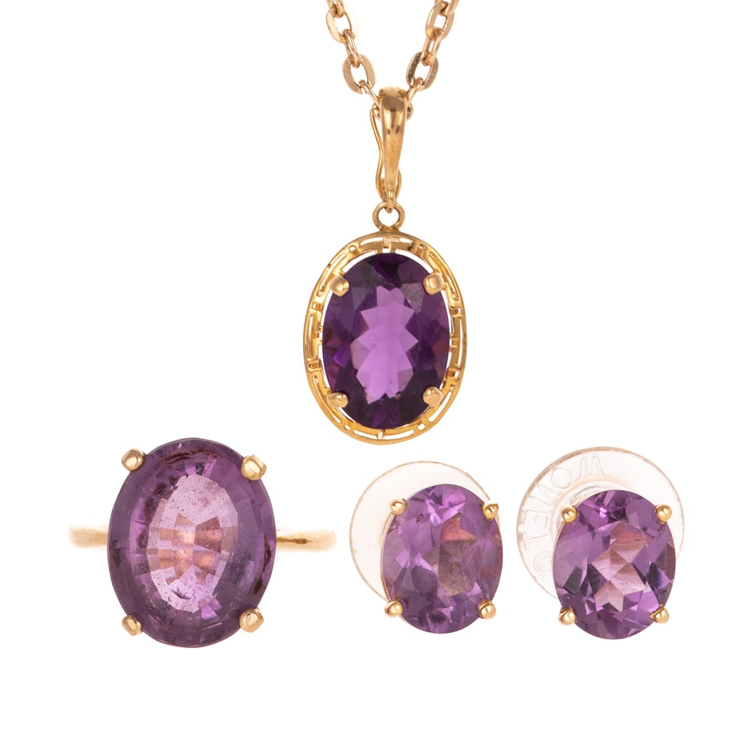 A Suite of Amethyst Jewelry in 14K (1 of 6)