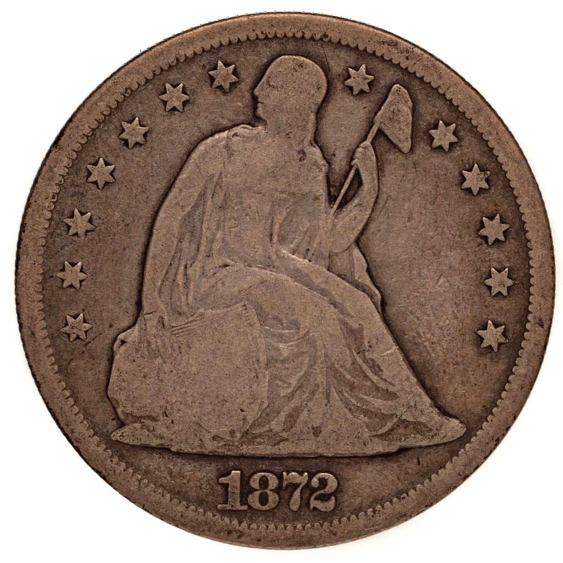 1872 Seated Dollar VG (1 of 3)