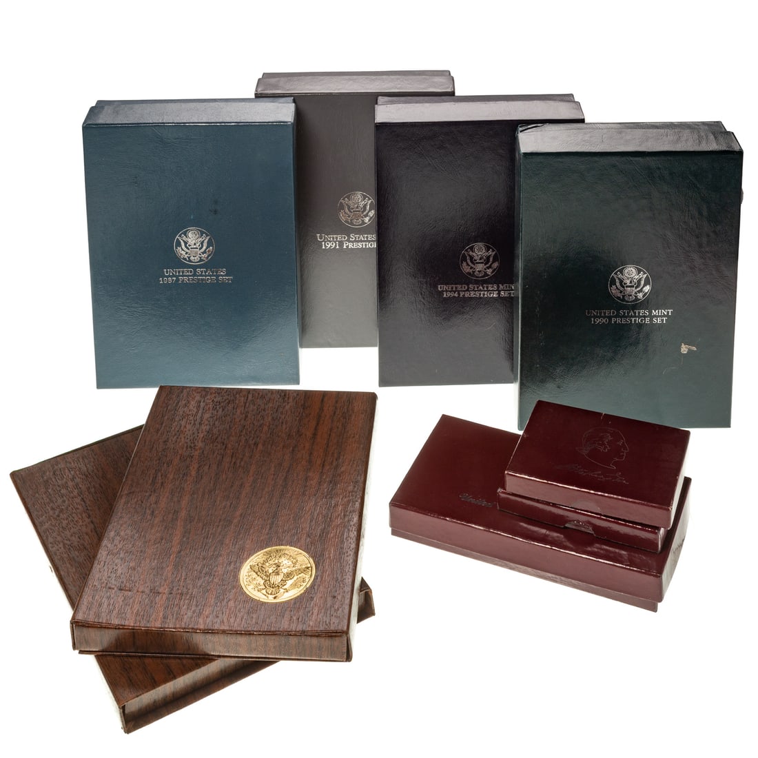 Four Prestige Sets, Two Brown Ike Sets, 1984 Olympics (1 of 11)