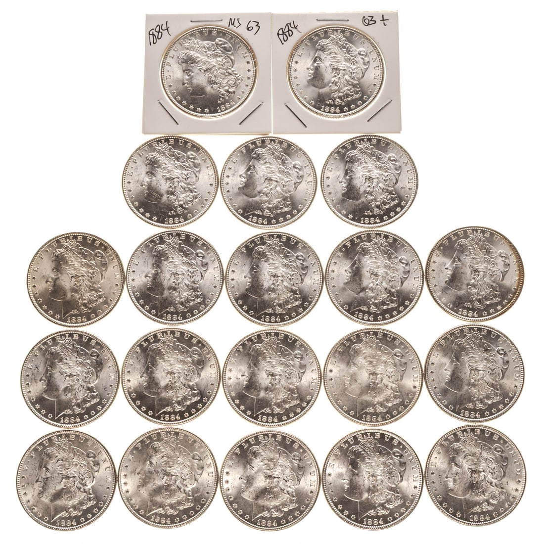 BU Roll of 1884 Morgan Dollars (1 of 6)