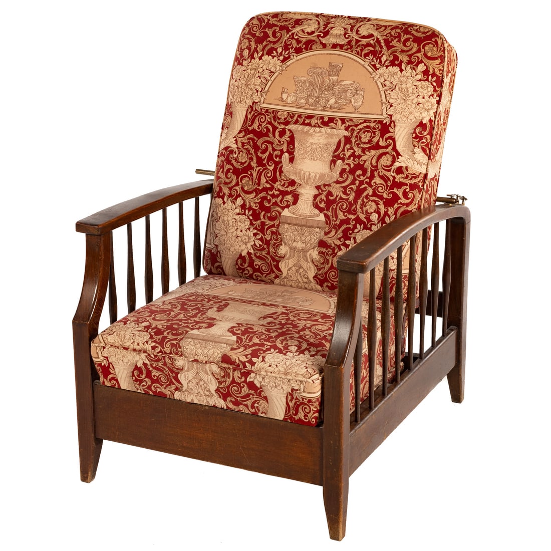 Victorian Upholstered Adjustable Lolling Chair (1 of 4)