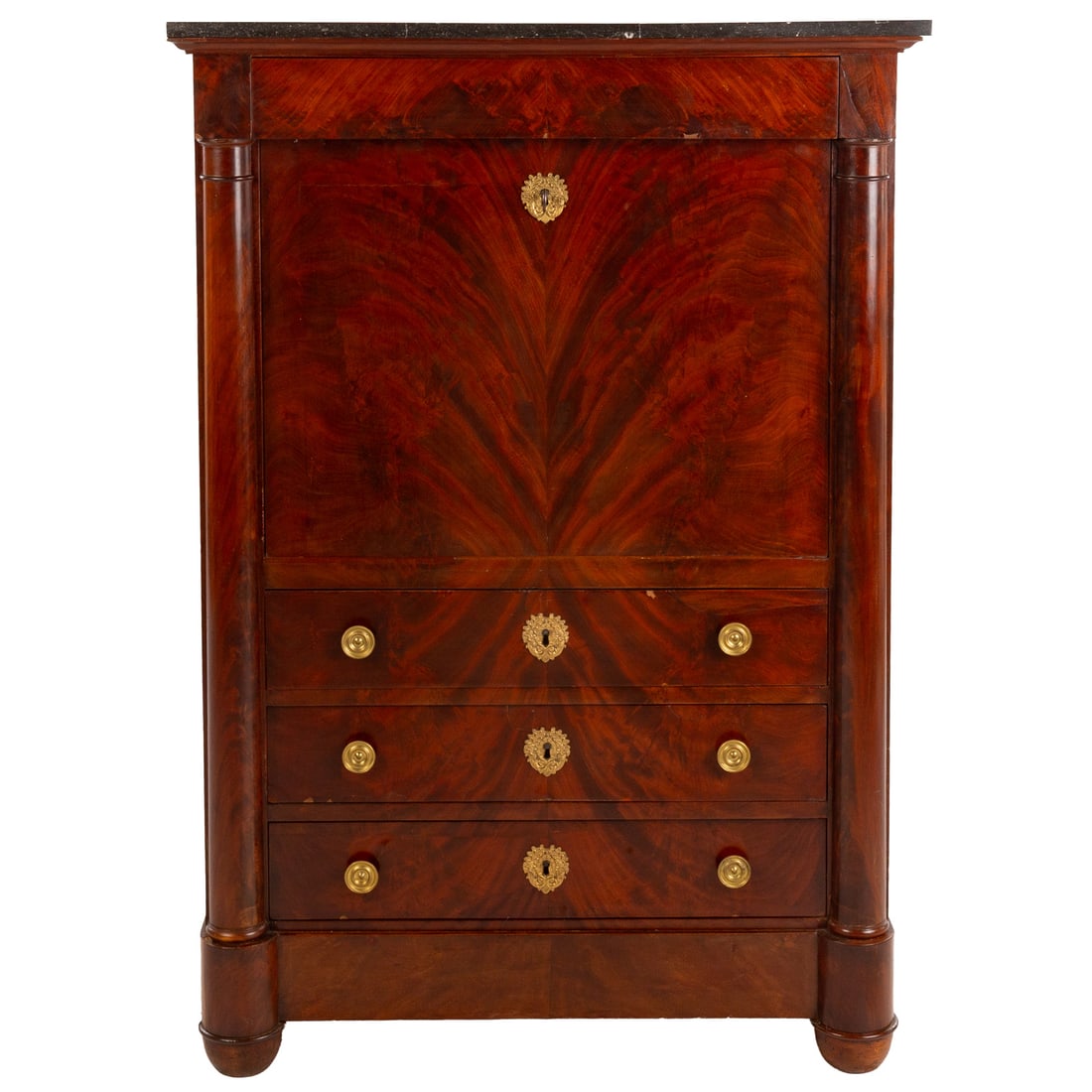 French Empire Style Secretaire A Abattant (1 of 5)
