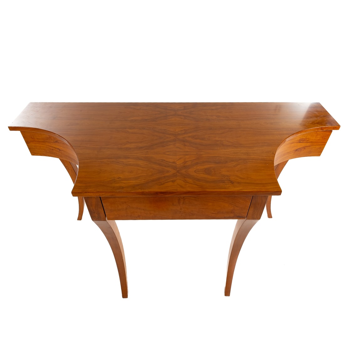 Contemporary Custom Made Walnut Console Table - 2
