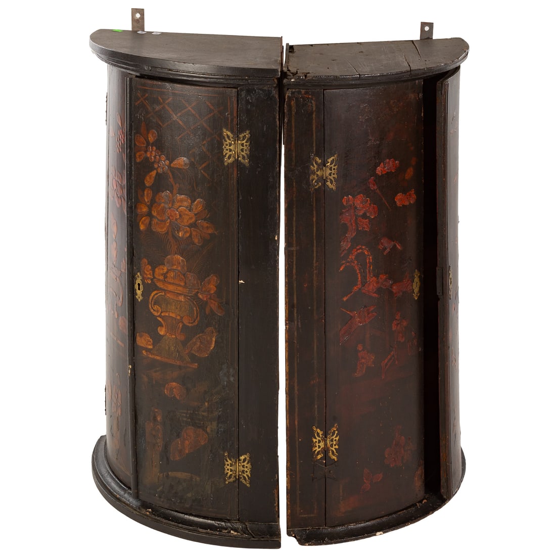 A Pair of Chinoiserie Hanging Corner Cabinets (1 of 6)