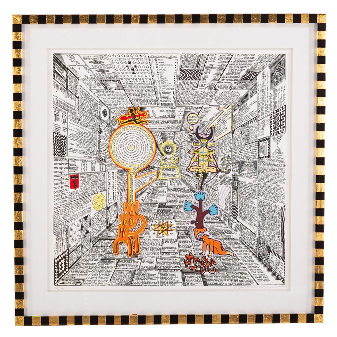 Pedro Friedeberg. "Mathias en Cuernavaca," print (1 of 4)