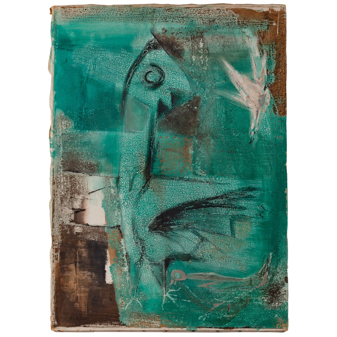 Leon Berkowitz. "Primordial Bird," mixed media (1 of 7)