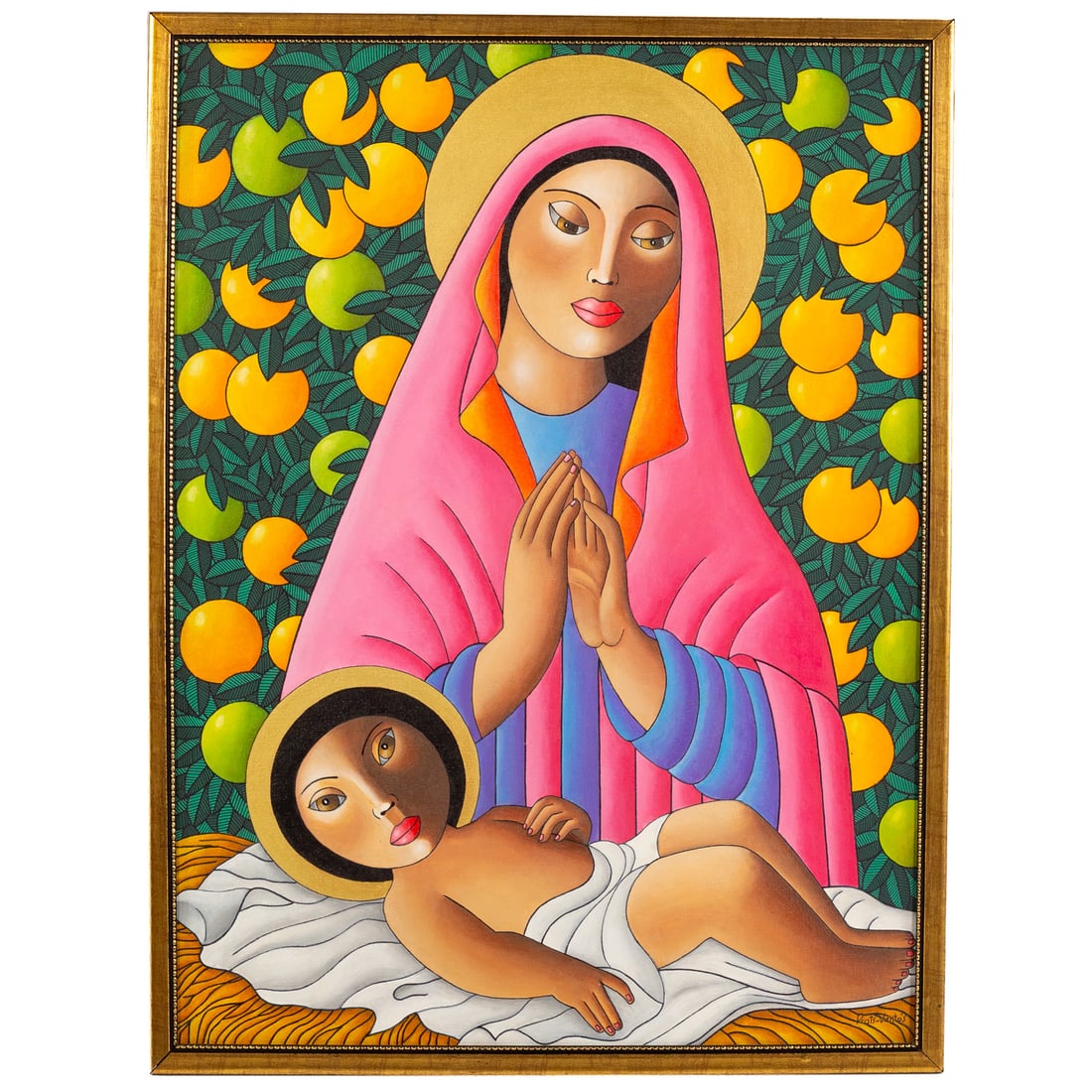Antonio Jose Prats-Ventos. Madonna & Child, oil (1 of 4)