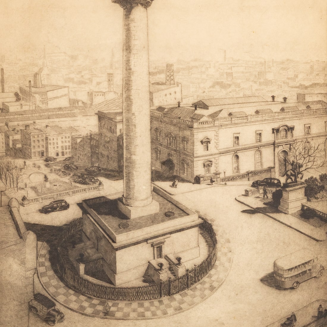 Two Edwin Tunis Framed Etchings - 4