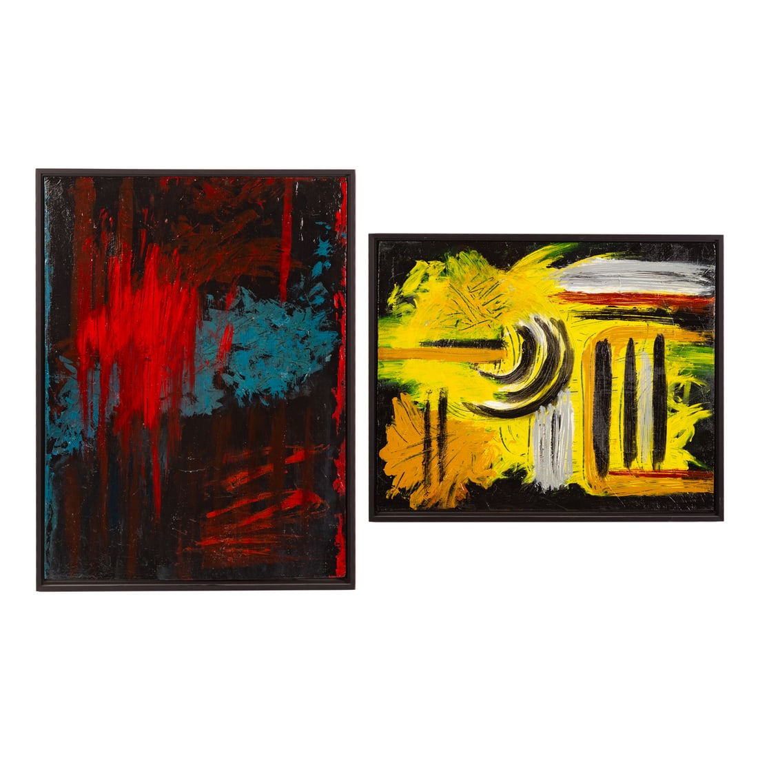 Joellyn Ross. Two Abstracts, oils (1 of 7)