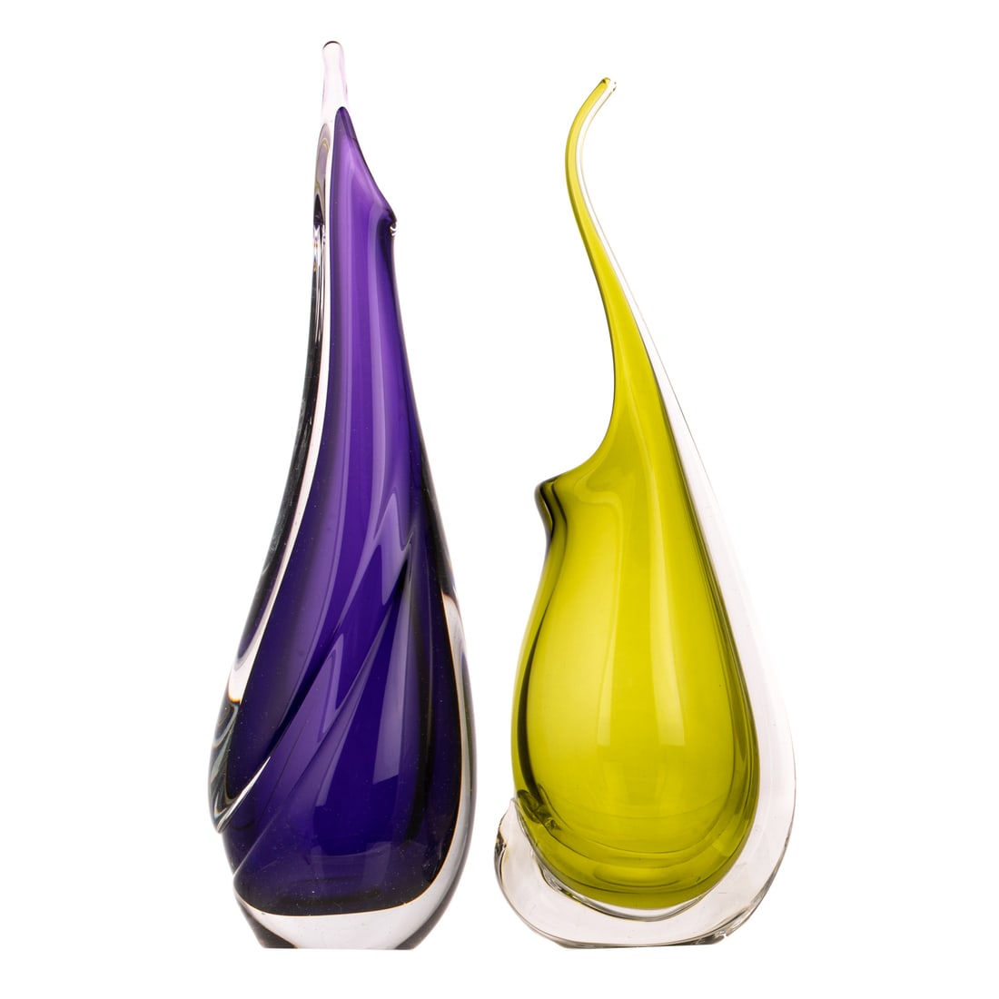 Two Ed Branson Art Glass Vases (1 of 4)