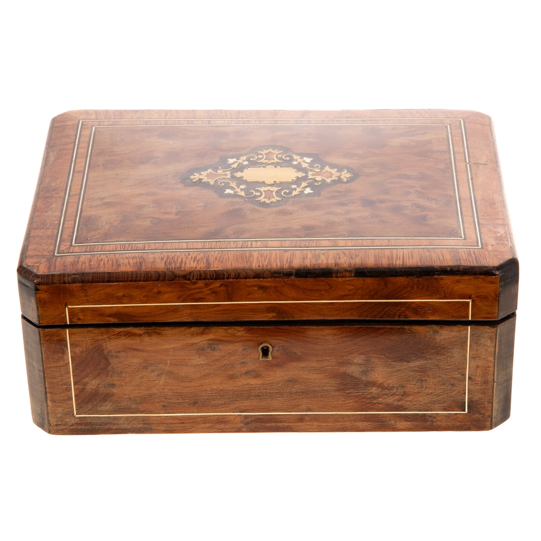 A Napoleon III Marquetry Dresser Box (1 of 4)