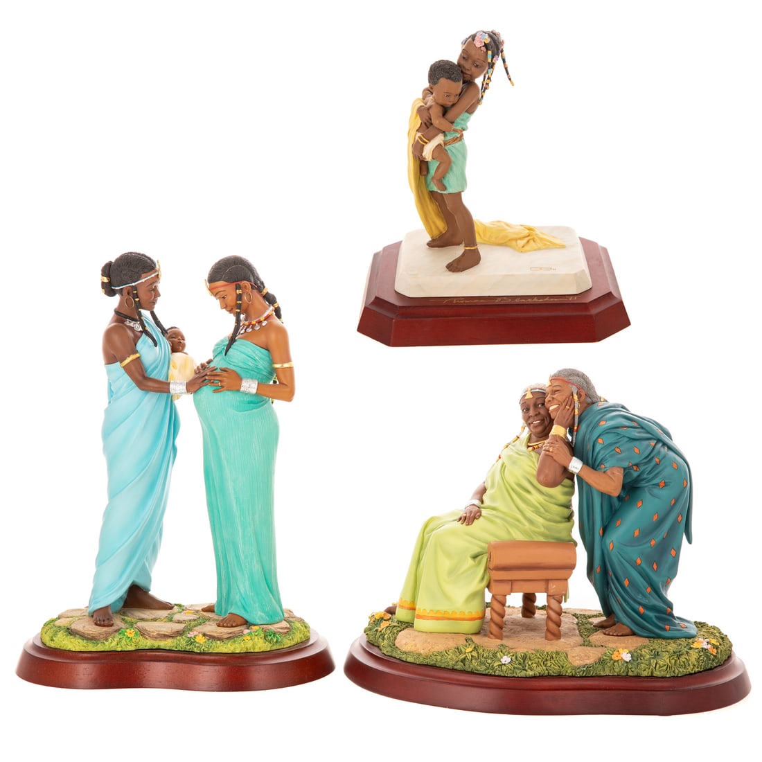 Three Thomas Blackshear's Ebony Visions Figures (1 of 7)