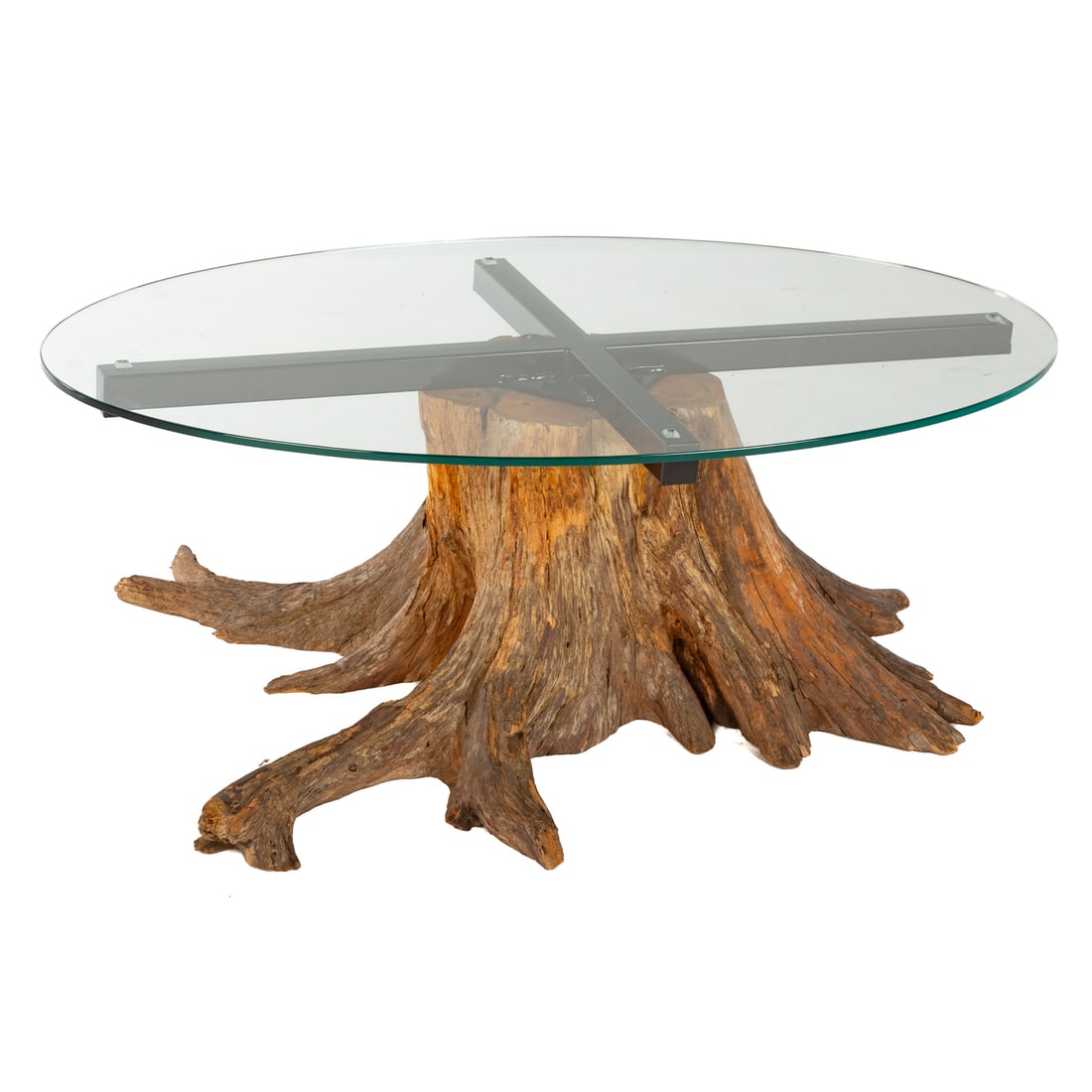 Modern Tree Form Glass Top Coffee Table (1 of 3)