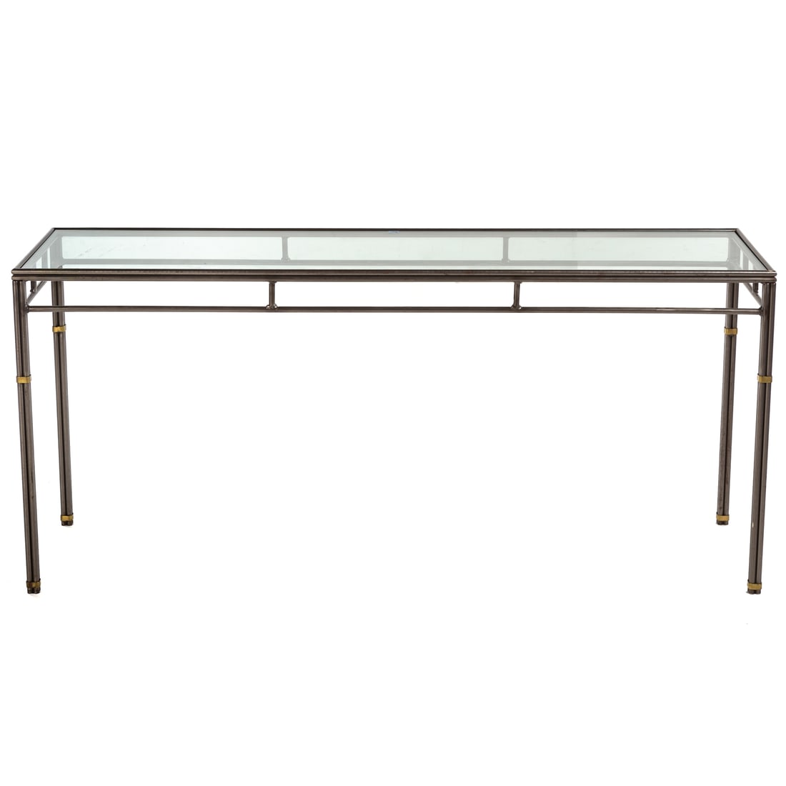 Contemporary Metal & Glass Console Table (1 of 3)