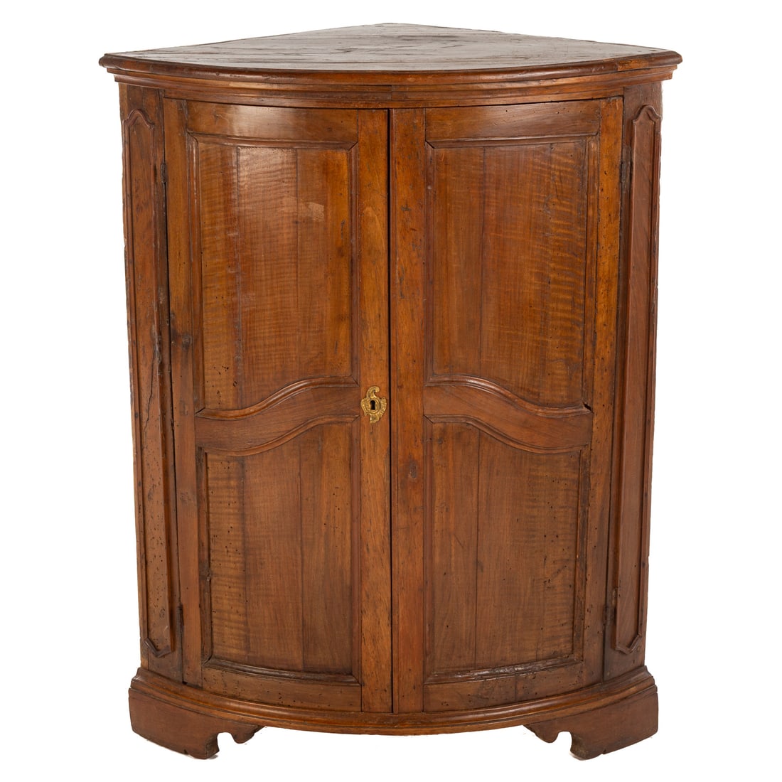 Rustic French Walnut Low Corner Cabinet (1 of 8)
