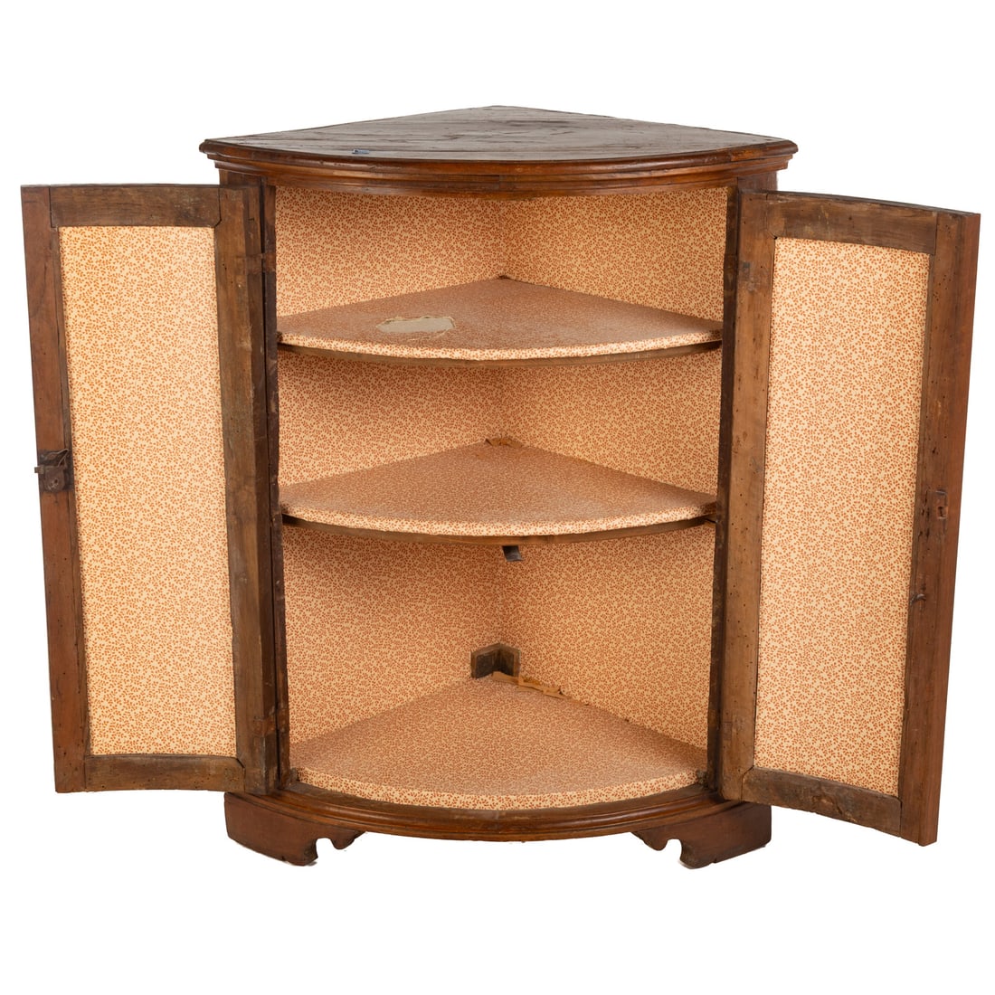 Rustic French Walnut Low Corner Cabinet - 3