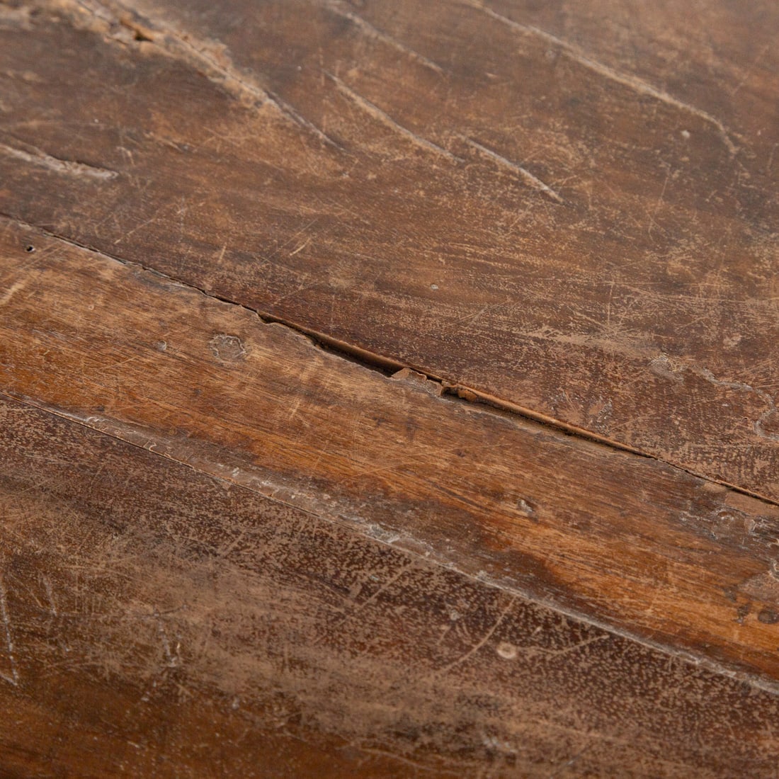 Rustic French Walnut Low Corner Cabinet - 5