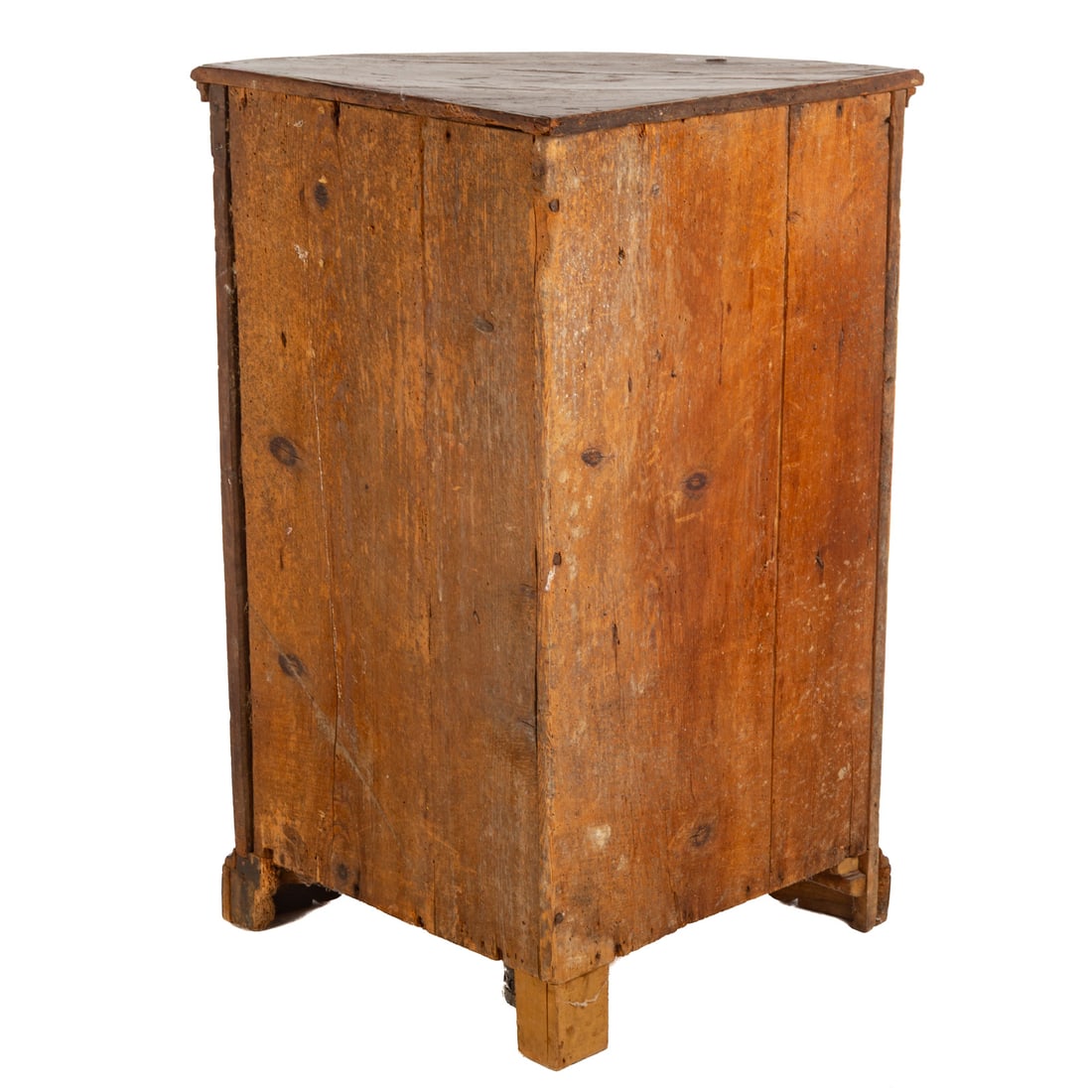 Rustic French Walnut Low Corner Cabinet - 8