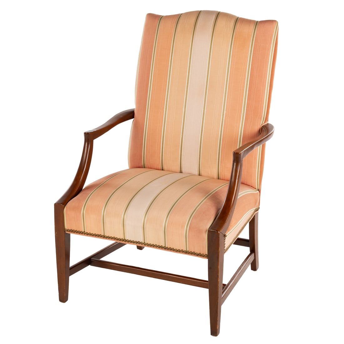 Federal Style Mahogany Lolling Armchair (1 of 4)