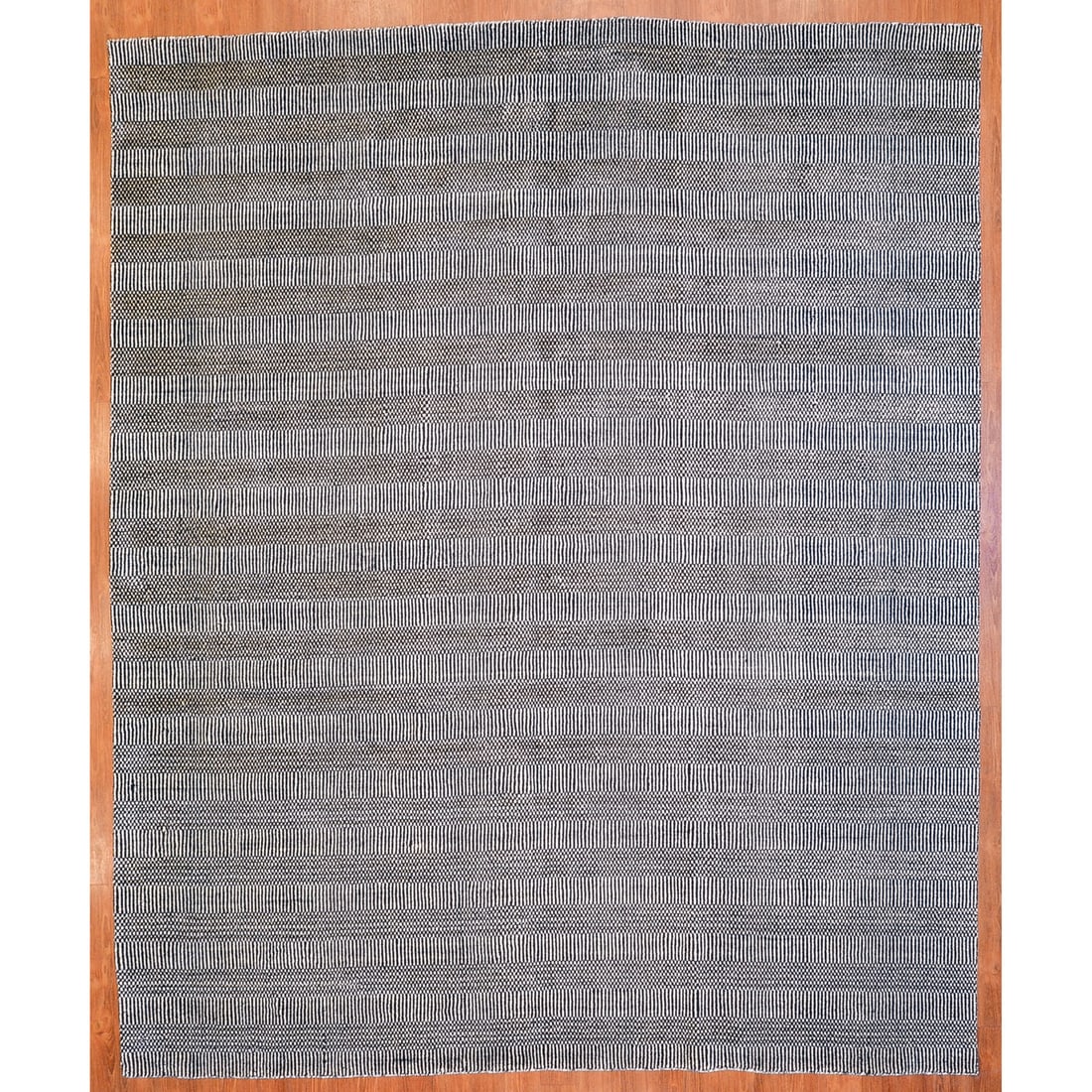 Modern Texture Design Rug, India, 8 x 9.9: Modern, hand-knotted, wool pile