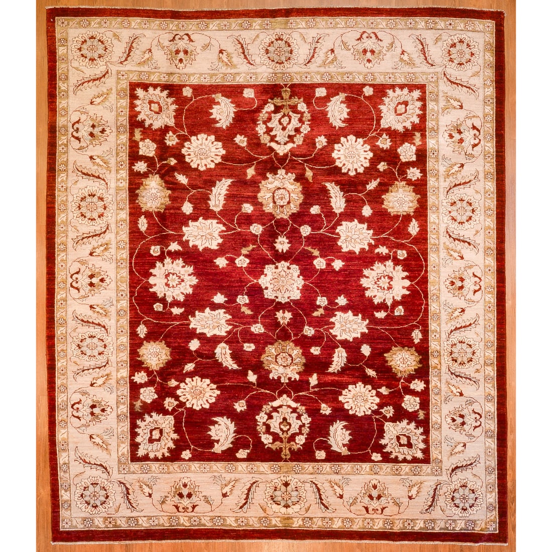 Indo Agra Rug, India, 8.9 x 9.6 (1 of 4)