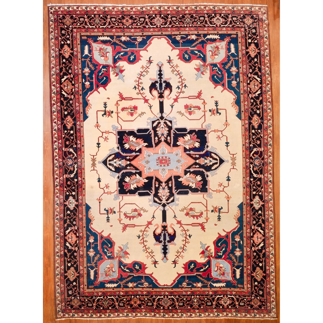 Azeri Carpet, Turkey, 9.10 x 13.10: Modern, hand-knotted, wool pile
