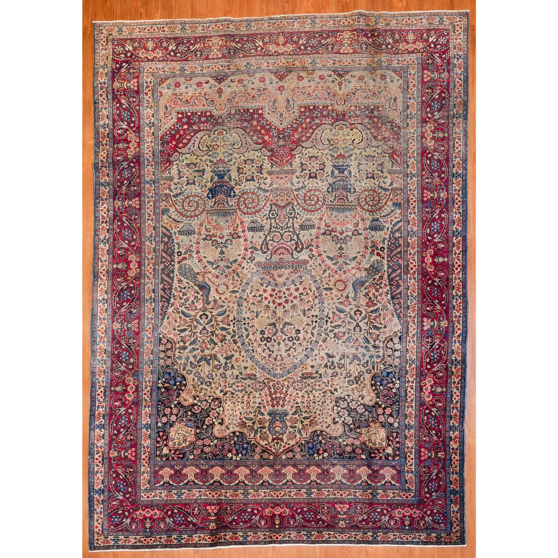 Antique Tabriz, Persia, 7.11 x 11.4 (1 of 6)
