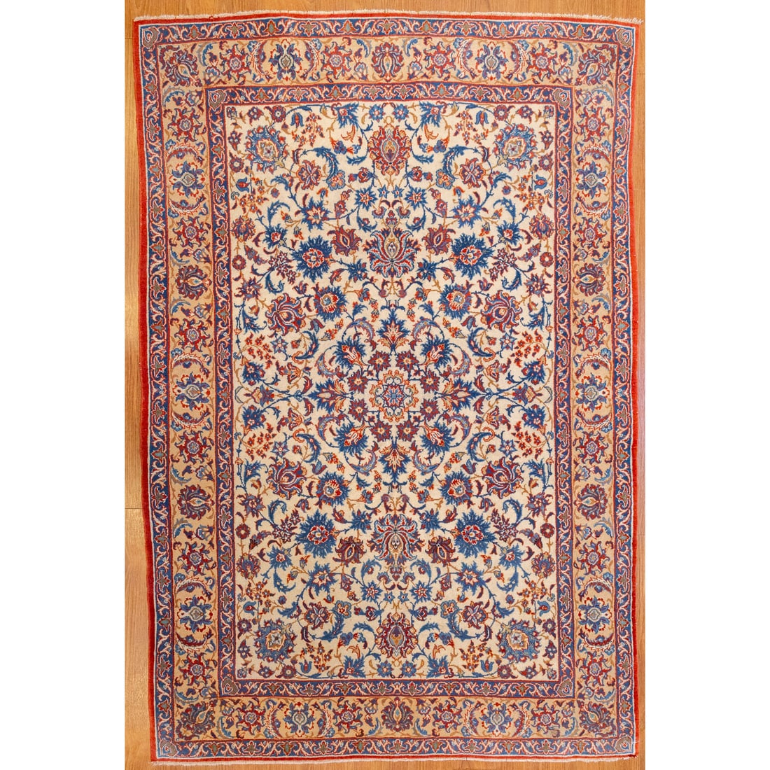 Semi-Antique Isfahan Rug, Persia, 3.4 x 4.10 (1 of 5)