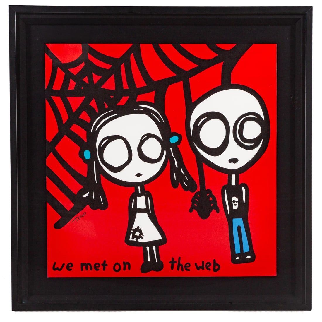 Todd Goldman. "We Met on the Web," lithograph (1 of 5)