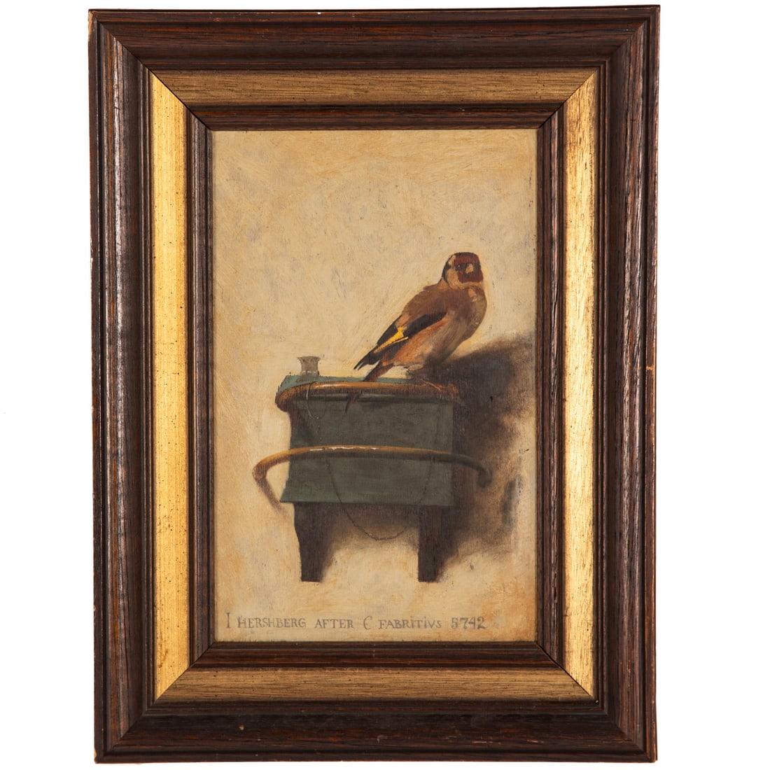 Israel Hirschberg. The Goldfinch, oil (1 of 4)