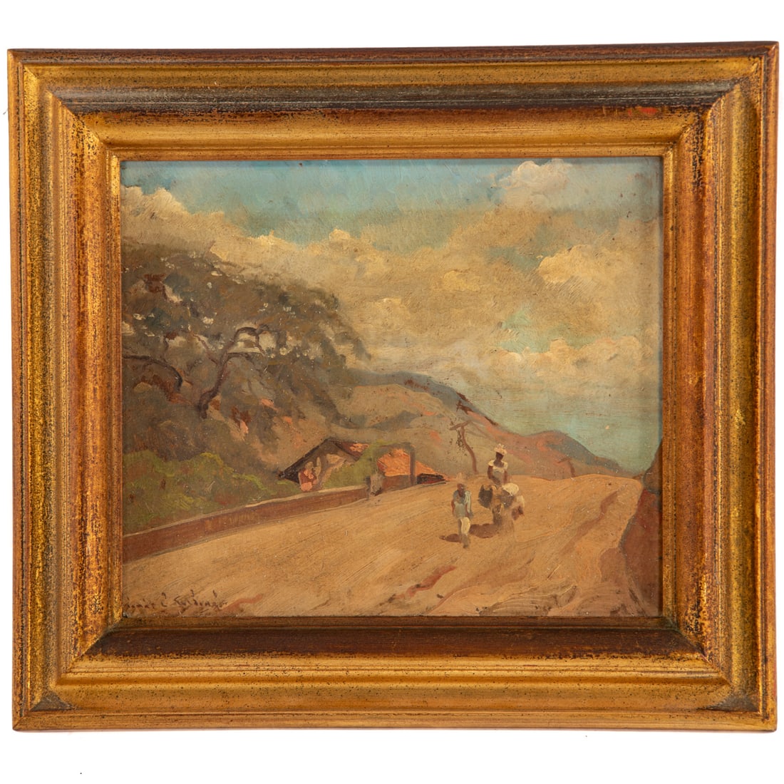Tomas Golding. "Old Road To Laguaira, Venezuela," oil (1 of 3)