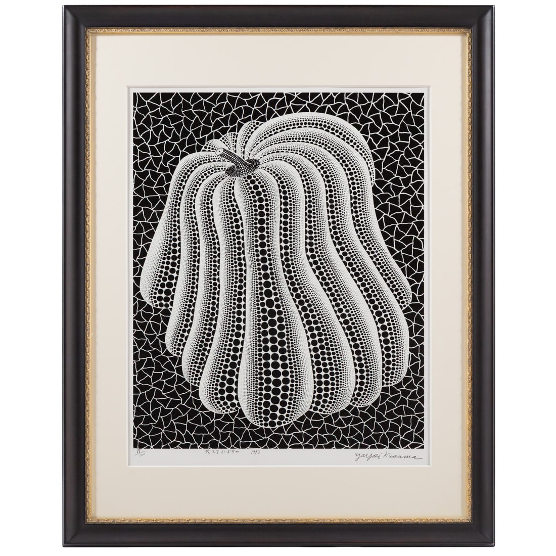 Yayoi Kusama."Thinking Pumpkin 1993," screenprint (1 of 5)