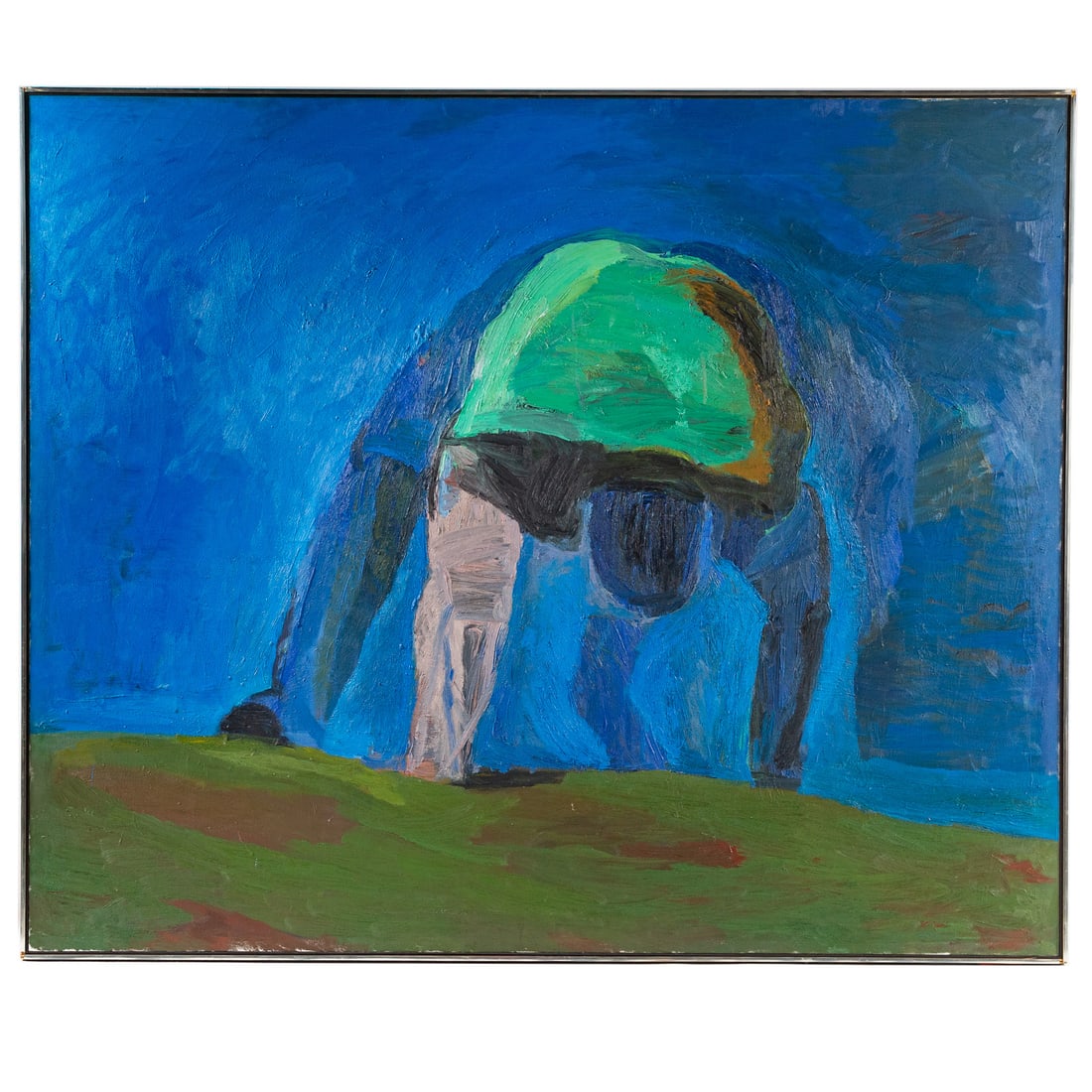 Clifton Peacock. "Climbing Man," oil (1 of 6)
