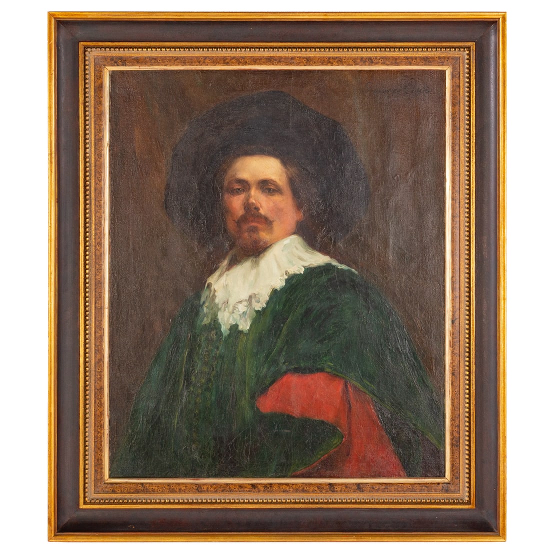 Giovanni (Nino) Costa. Portrait of a Gentleman, oil: (Italian, 1826-1903) Oil on canvas, signed ur, with catalog from "19th & 20th Century Paintings, Drawings, & Prints," from Galerie Spielhagen, Batman, & Murphy (Kansas City, MO), sight size: 28 1/2 x