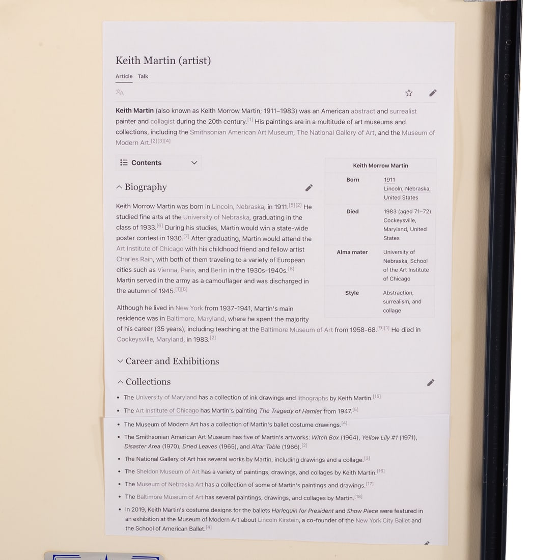 Keith Morrow Martin."4PK," graphite - 4