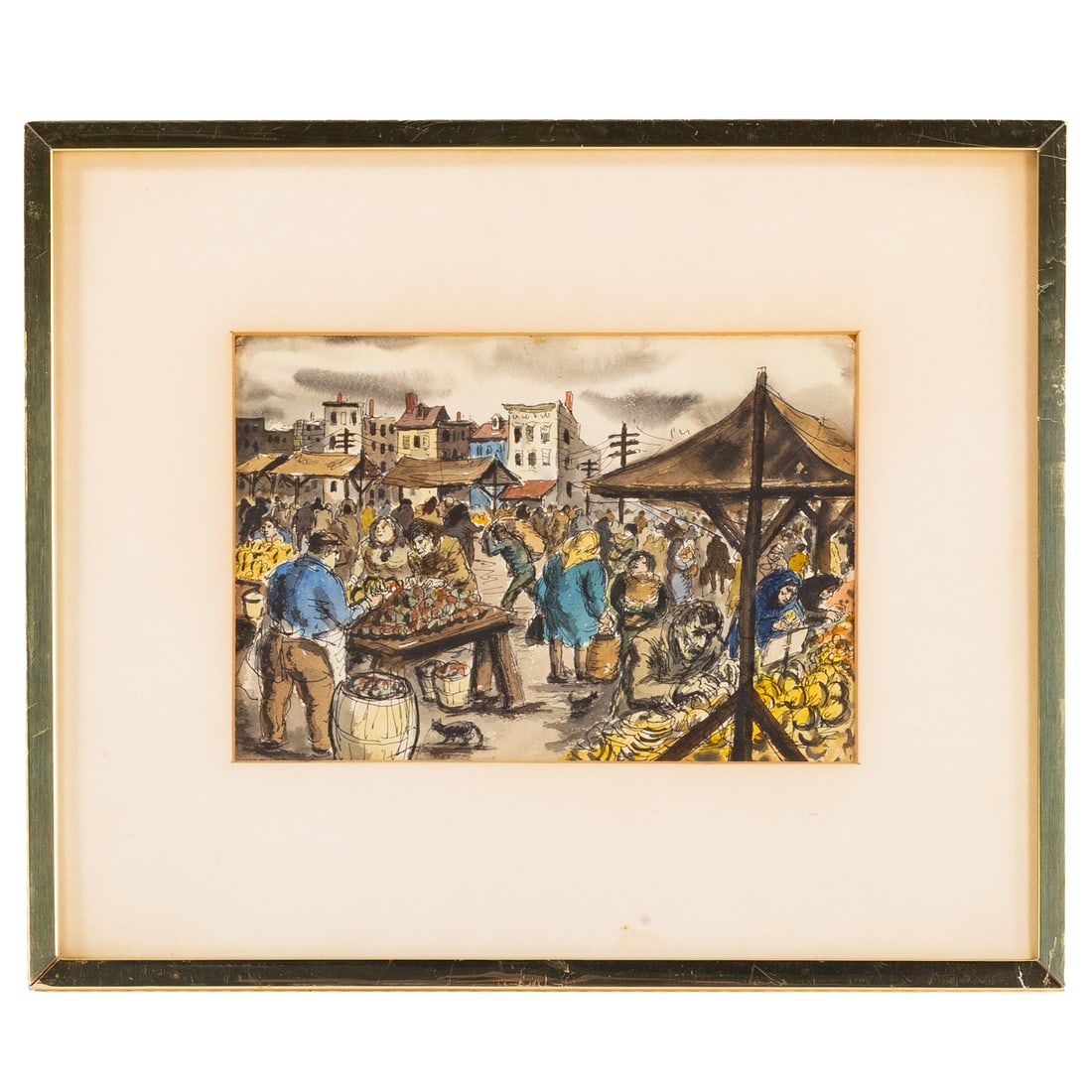 Aaron Sopher. "The Jury," ink & wash (1 of 4)