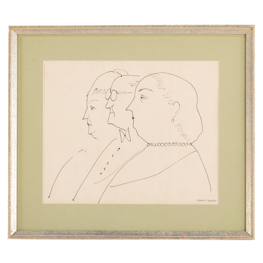 Aaron Sopher. "Audience No. 1," pen & ink (1 of 5)