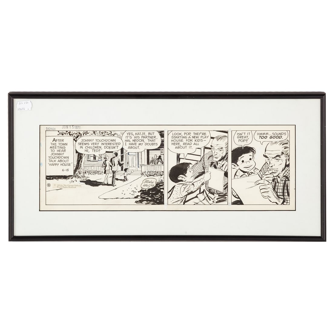 Irwin Hansen. "Dondi," brush & ink (1 of 4)