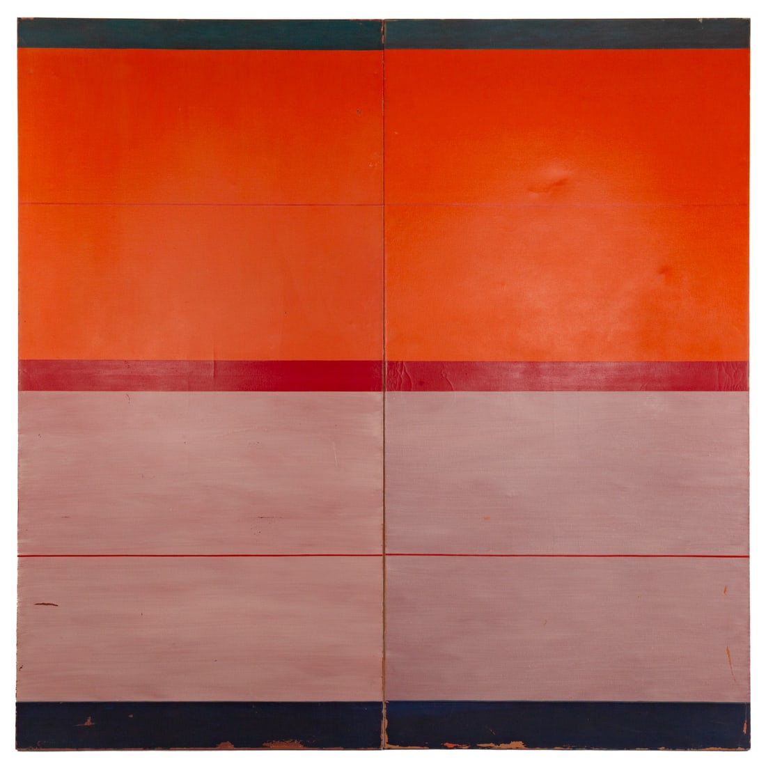 Gordon Hart. "Untitled: Orange/Mauve," diptych (1 of 6)